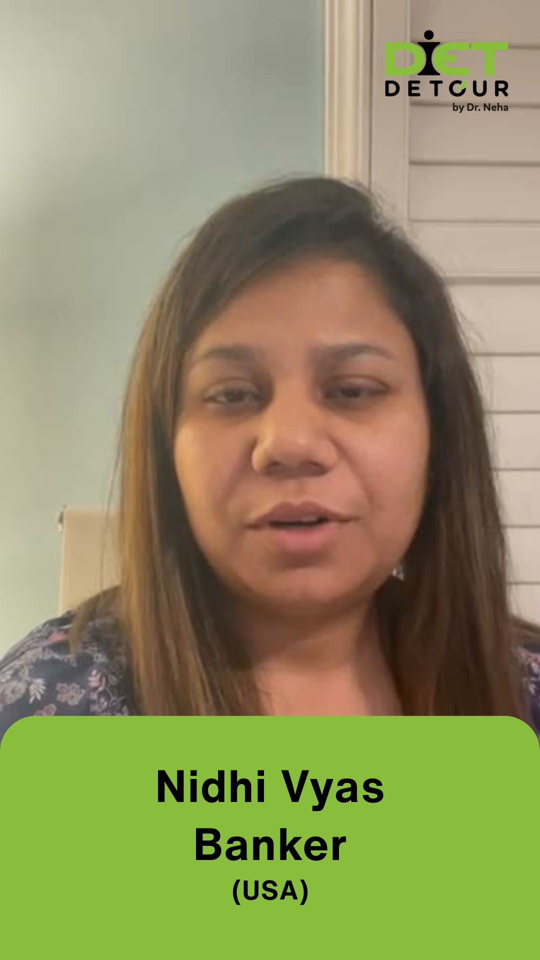 Nidhi Vyas - Video Testimonial - Diet Detour