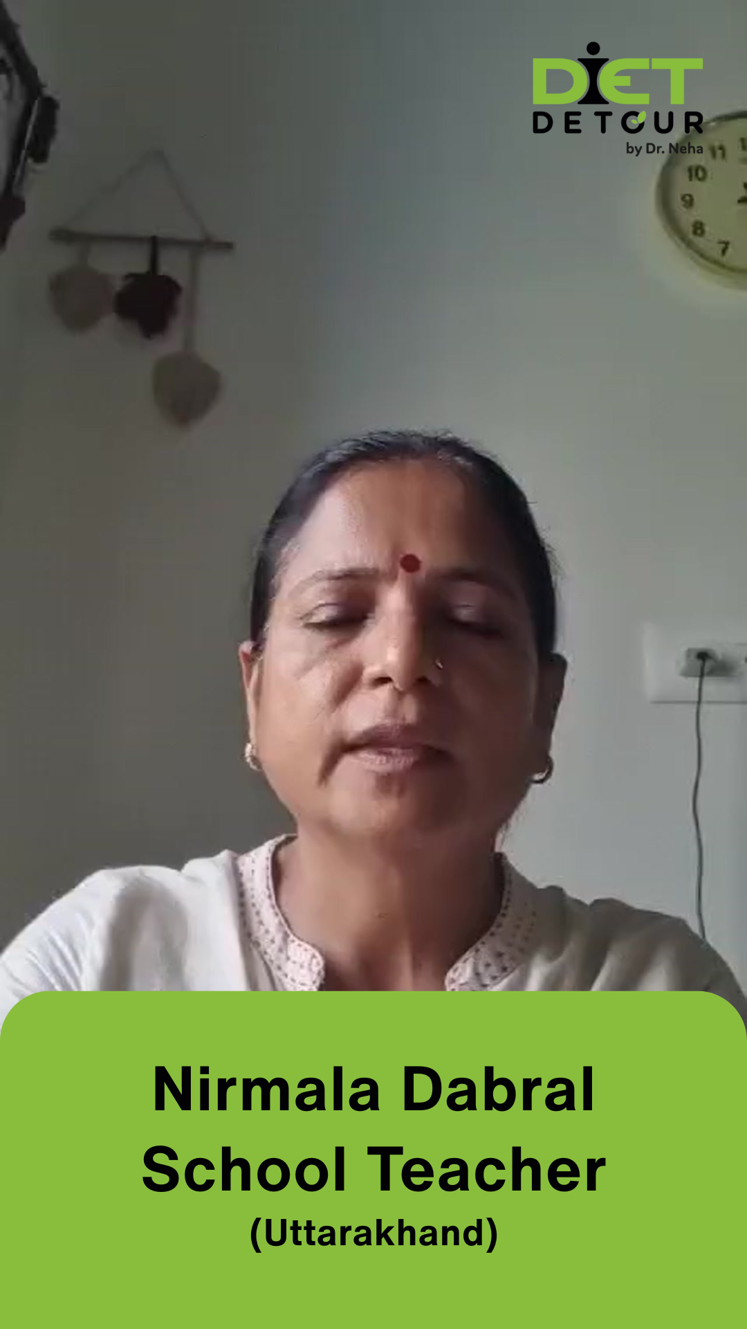 Nirmala Dabral - Video Testimonial - Diet Detour